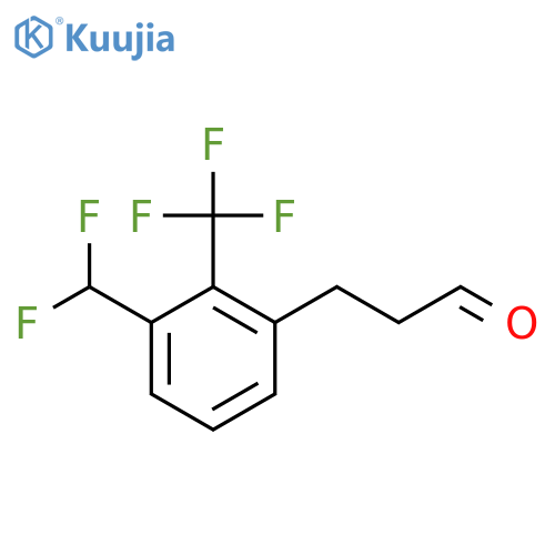 3-(3'-(Difluoromethyl)-2'-(trifluoromethyl)phenyl)propionaldehyde structure