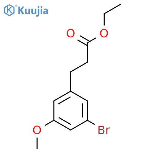 Ethyl 3-(3'-bromo-5'-methoxyphenyl)propionate structure