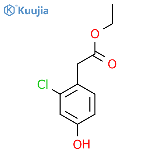 Ethyl 2-chloro-4-hydroxyphenylacetate structure