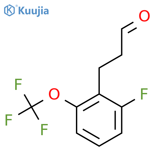 3-(2'-Fluoro-6'-(trifluoromethoxy)phenyl)propionaldehyde structure