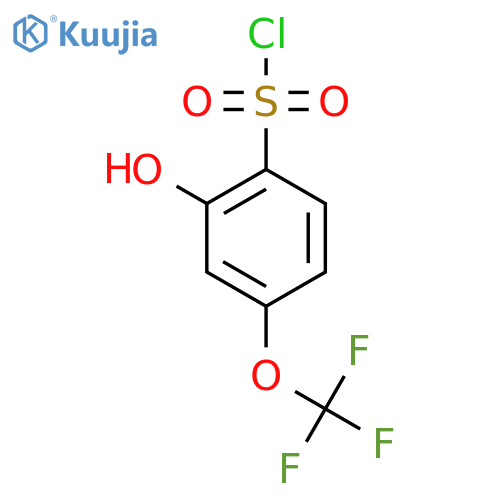 2-Hydroxy-4-(trifluoromethoxy)benzenesulfonyl chloride structure