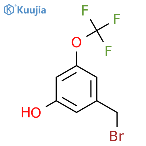 3-Hydroxy-5-(trifluoromethoxy)benzyl bromide structure