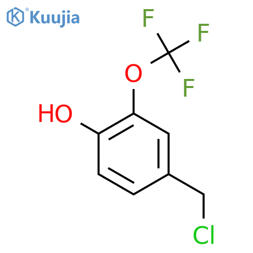 4-Hydroxy-3-(trifluoromethoxy)benzyl chloride structure