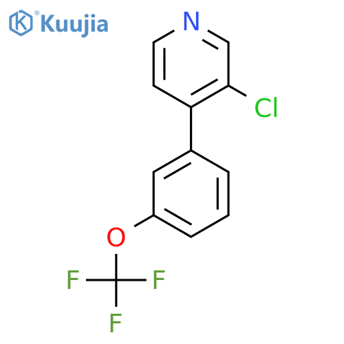 3-Chloro-4-(3-(trifluoromethoxy)phenyl)pyridine structure