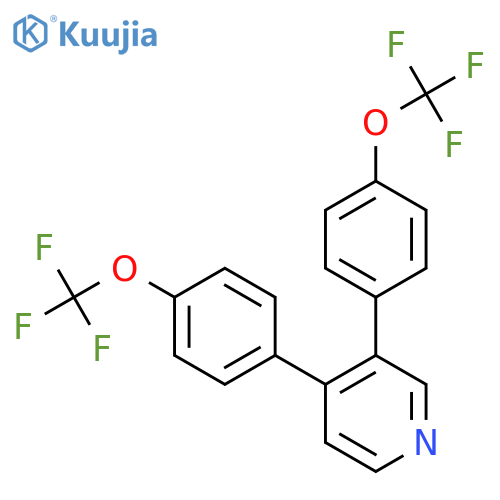 3,4-Bis(4-(trifluoromethoxy)phenyl)pyridine structure