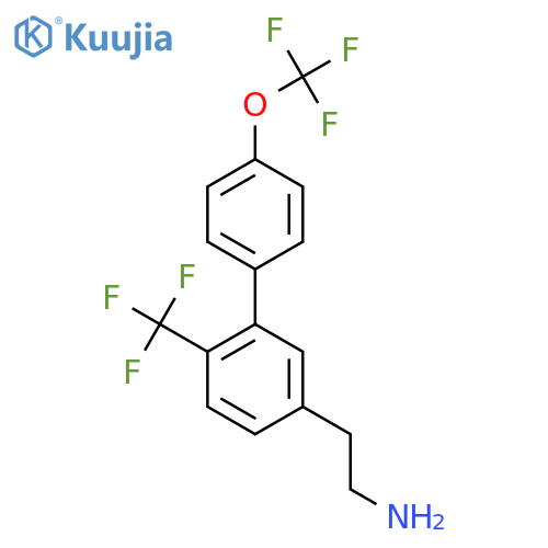 4'-(Trifluoromethoxy)-6-(trifluoromethyl)biphenyl-3-ethylamine structure