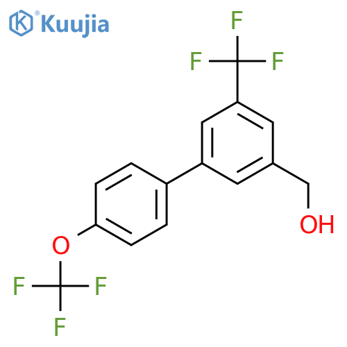 4'-(Trifluoromethoxy)-5-(trifluoromethyl)biphenyl-3-methanol structure