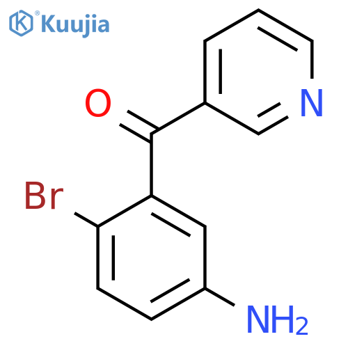 3-(5-Amino-2-bromobenzoyl)pyridine structure