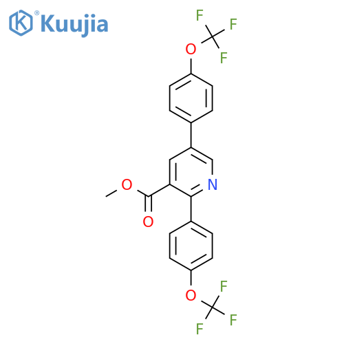 Methyl 2,5-bis(4-(trifluoromethoxy)phenyl)nicotinate structure