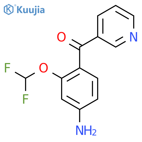 3-(4-Amino-2-(difluoromethoxy)benzoyl)pyridine structure