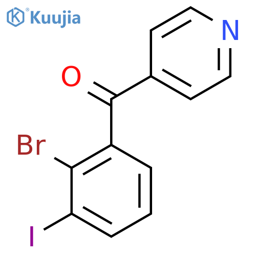 4-(2-Bromo-3-iodobenzoyl)pyridine structure