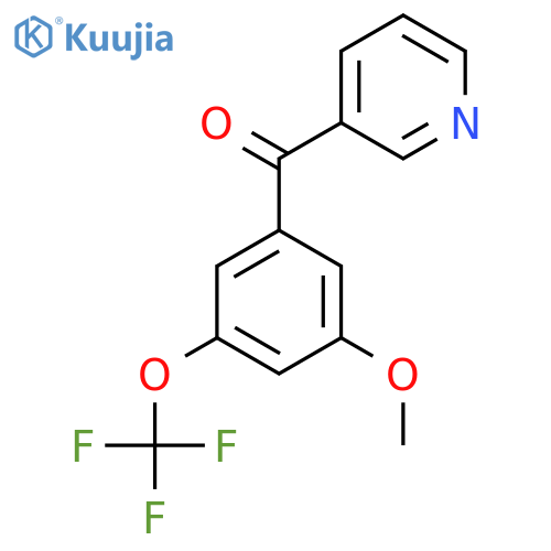 3-(3-Methoxy-5-(trifluoromethoxy)benzoyl)pyridine structure