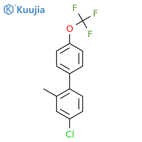4-Chloro-2-methyl-4'-(trifluoromethoxy)biphenyl structure