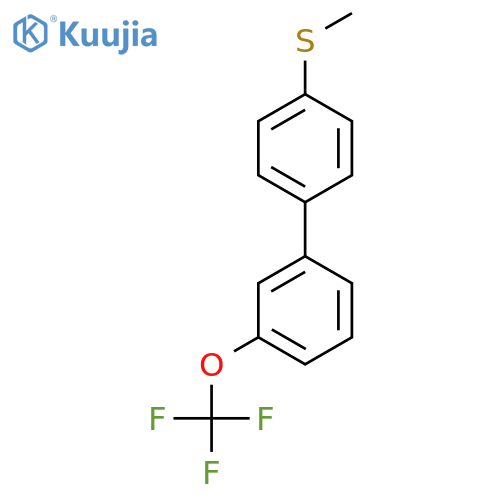 4'-Methylsulfanyl-3-(trifluoromethoxy)biphenyl structure