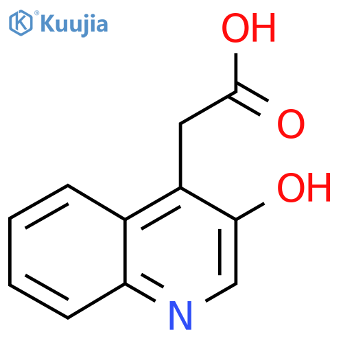 3-Hydroxyquinoline-4-acetic acid structure