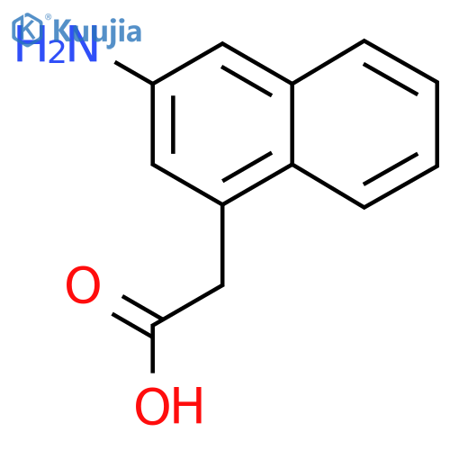 2-Aminonaphthalene-4-acetic acid structure