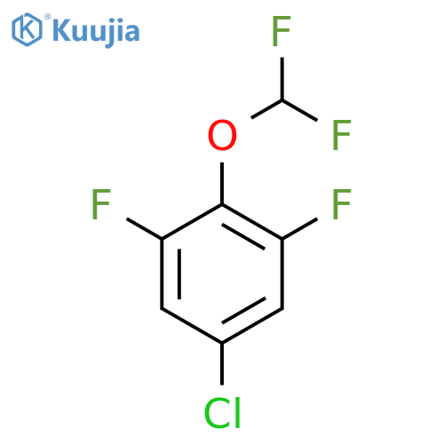 4-Chloro-2,6-difluoro(difluoromethoxy)benzene structure
