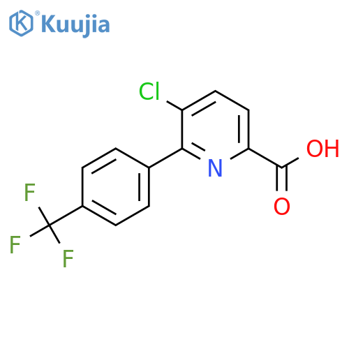 5-Chloro-6-(4-(trifluoromethyl)phenyl)picolinic acid structure