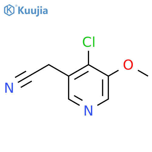 4-Chloro-5-methoxypyridine-3-acetonitrile structure
