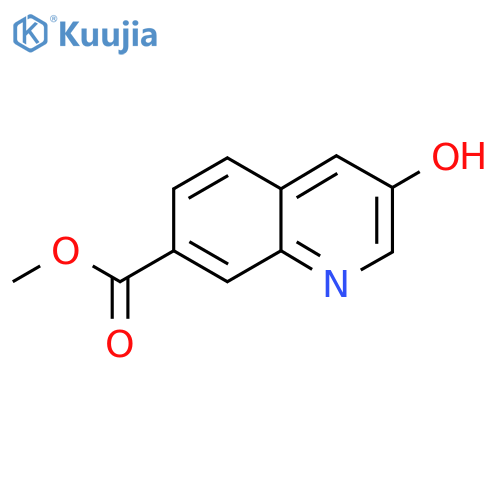Methyl 3-hydroxyquinoline-7-carboxylate structure