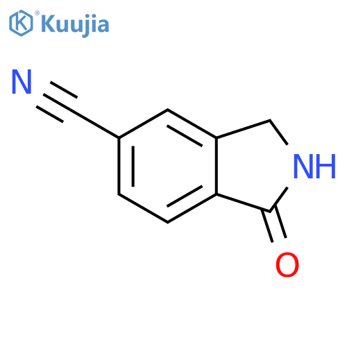 1-oxo-2,3-dihydro-1H-isoindole-5-carbonitrile structure