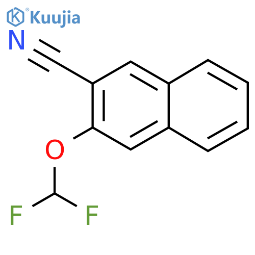 2-Cyano-3-(difluoromethoxy)naphthalene structure