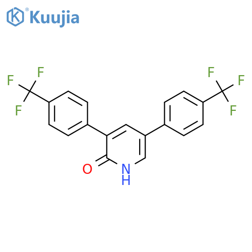 3,5-Bis(4-(trifluoromethyl)phenyl)-2-hydroxypyridine structure