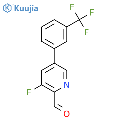 3-Fluoro-5-(3-(trifluoromethyl)phenyl)picolinaldehyde structure