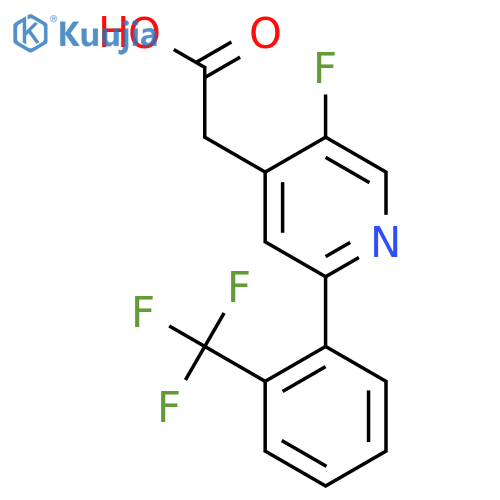 5-Fluoro-2-(2-(trifluoromethyl)phenyl)pyridine-4-acetic acid structure