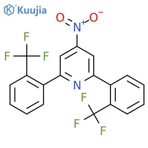 2,6-Bis(2-(trifluoromethyl)phenyl)-4-nitropyridine structure