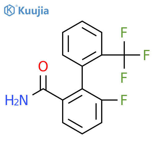 6-Fluoro-2'-(trifluoromethyl)biphenyl-2-carboxylic acid amide structure