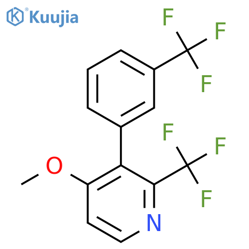 4-Methoxy-2-(trifluoromethyl)-3-(3-(trifluoromethyl)phenyl)pyridine structure