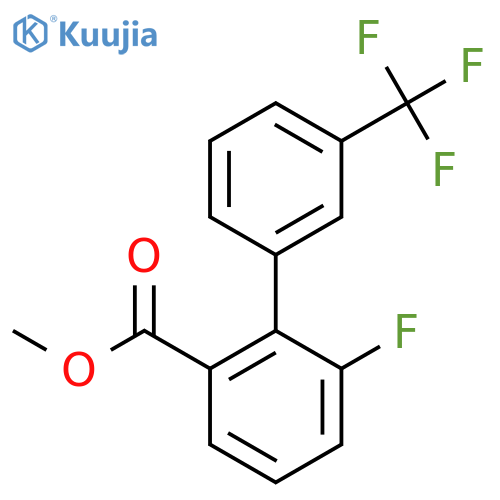 6-Fluoro-3'-(trifluoromethyl)biphenyl-2-carboxylic acid methyl ester structure