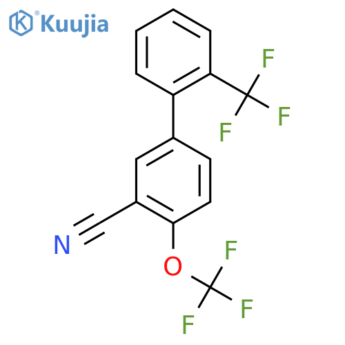 4-(Trifluoromethoxy)-2'-(trifluoromethyl)biphenyl-3-carbonitrile structure