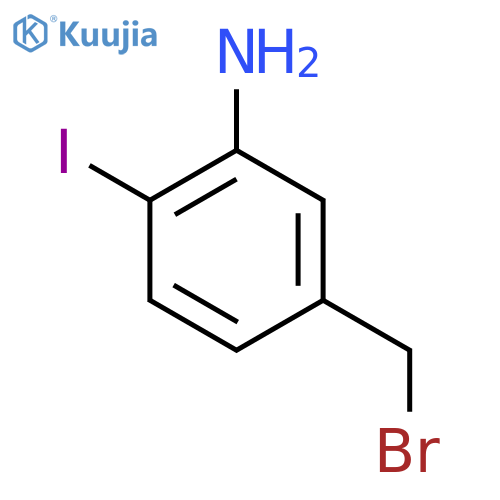 5-(Bromomethyl)-2-iodoaniline structure