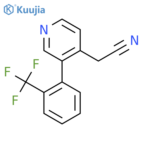 3-(2-(Trifluoromethyl)phenyl)pyridine-4-acetonitrile structure