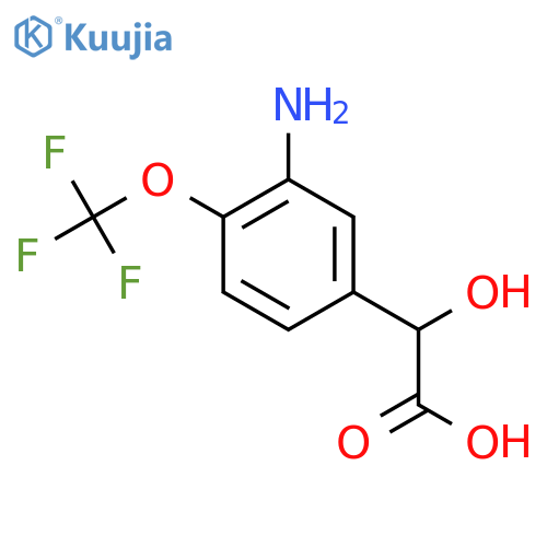 3-Amino-4-(trifluoromethoxy)mandelic acid structure