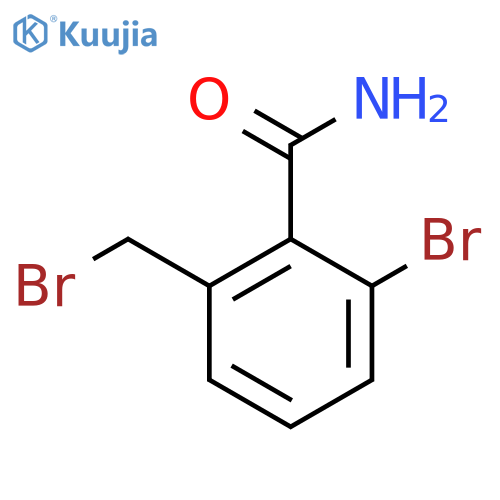 2-Bromo-6-(bromomethyl)benzamide structure