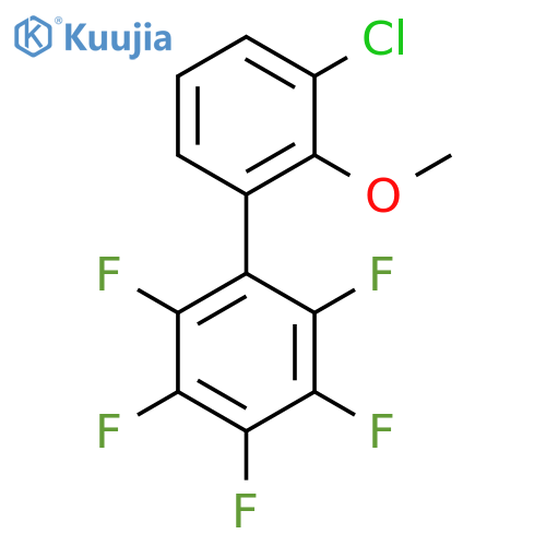3'-Chloro-2'-methoxy-2,3,4,5,6-pentafluorobiphenyl structure