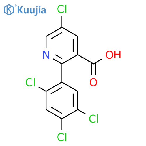 5-Chloro-2-(2,4,5-trichlorophenyl)nicotinic acid structure