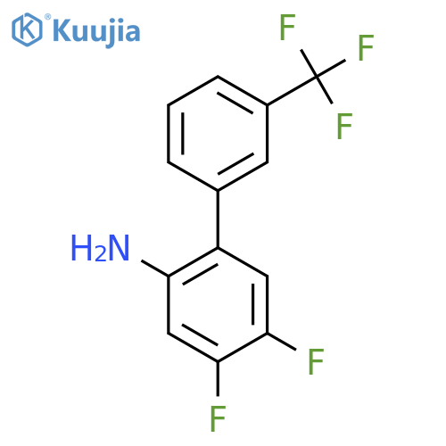 2-Amino-4,5-difluoro-3'-(trifluoromethyl)biphenyl structure