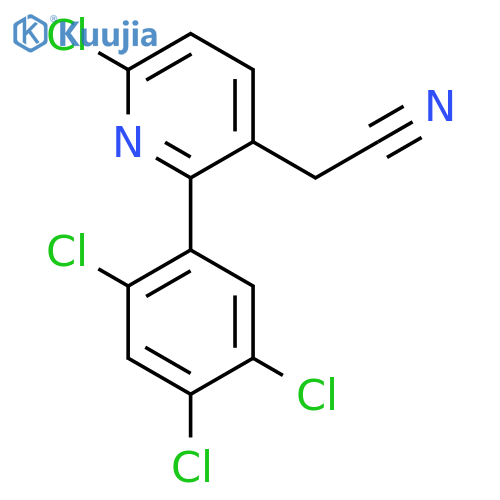 6-Chloro-2-(2,4,5-trichlorophenyl)pyridine-3-acetonitrile structure