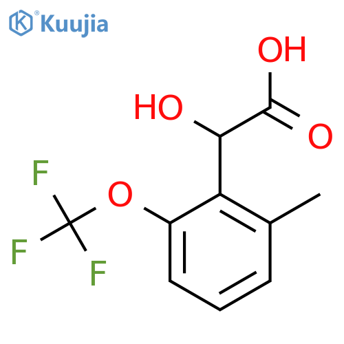 2-Methyl-6-(trifluoromethoxy)mandelic acid structure