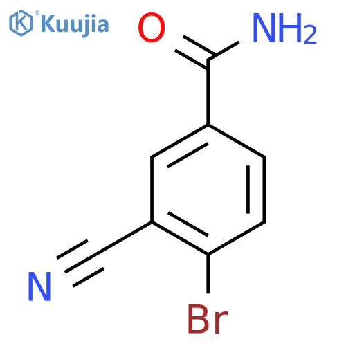 4-Bromo-3-cyanobenzamide structure