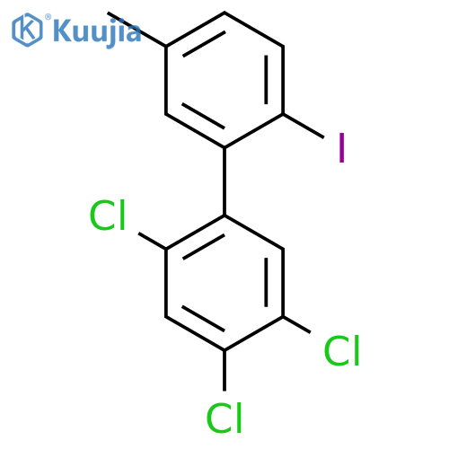 2'-Iodo-5'-methyl-2,4,5-trichlorobiphenyl structure