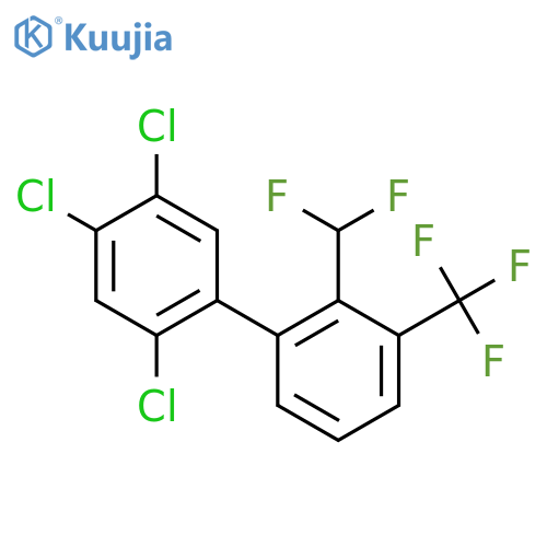 2'-Difluoromethyl-2,4,5-trichloro-3'-(trifluoromethyl)biphenyl structure