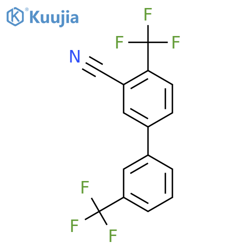 4,3'-Bis(trifluoromethyl)biphenyl-3-carbonitrile structure