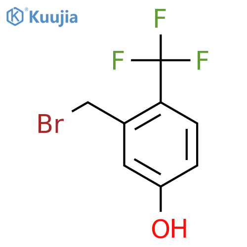 5-Hydroxy-2-(trifluoromethyl)benzyl bromide structure