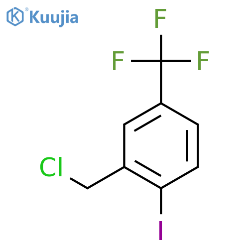 2-Iodo-5-(trifluoromethyl)benzyl chloride structure