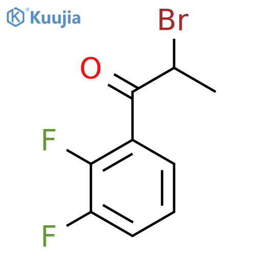 2-Bromo-2',3'-difluoropropiophenone structure